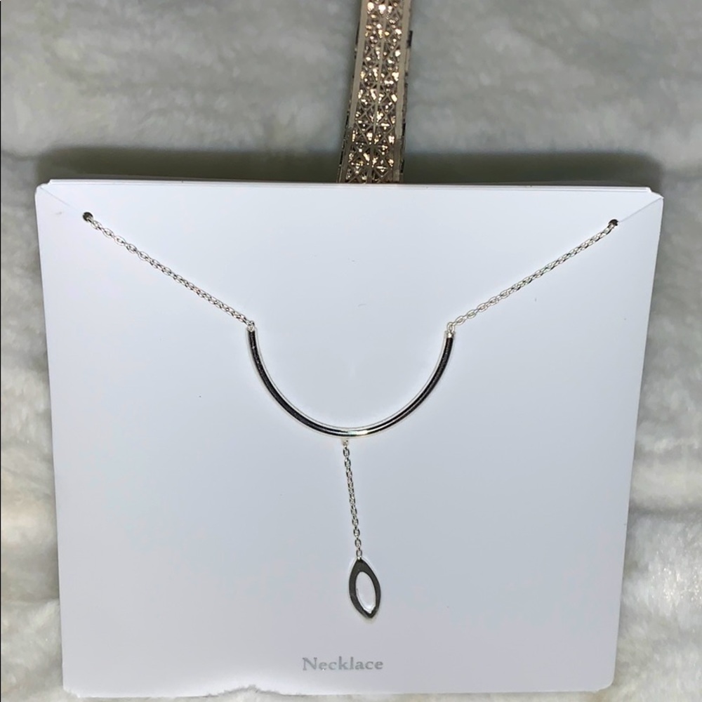 🤍925 silver u bar🤍 necklace